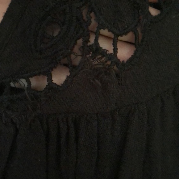 Free People Medium black cutout swing blouse - Picture 10 of 11